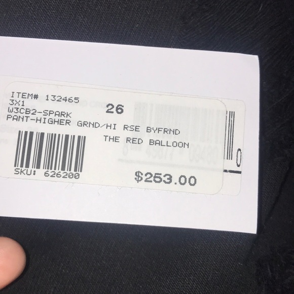 3x1 N.Y.C Black Ripped Jeans - Picture 3 of 5